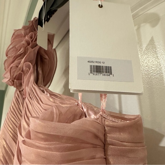 MAC DUGGAL | IRIDESCENT ONE SHOULDER ROSETTE BALL GOWN #49252 - Picture 7 of 14